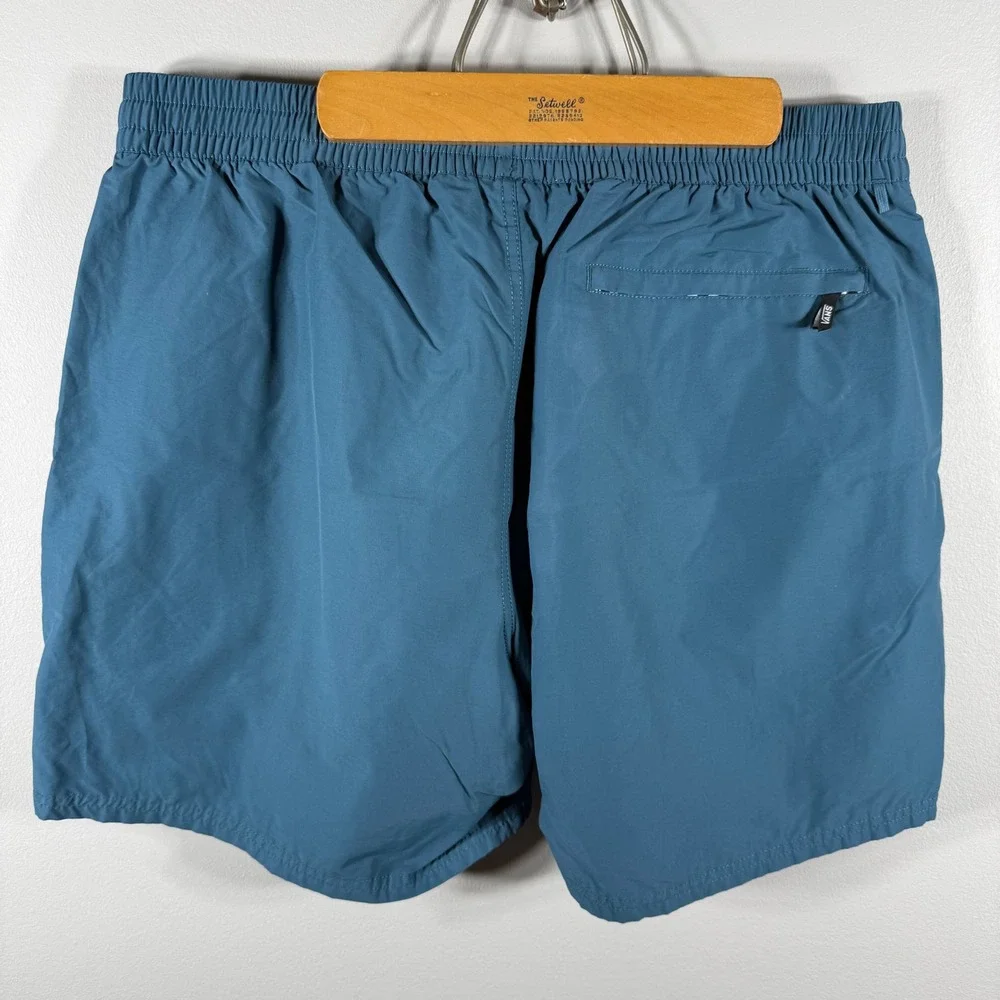 Vans Relaxed Fit Drawstring Mesh Lined Shorts Blue XXL